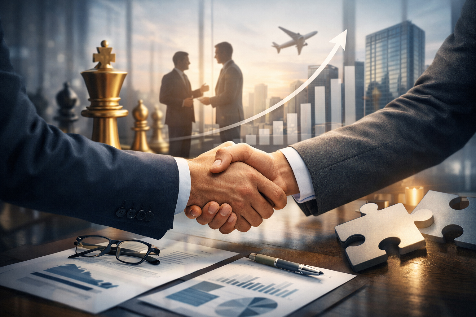 Geschäftserfolg und strategische Partnerschaften