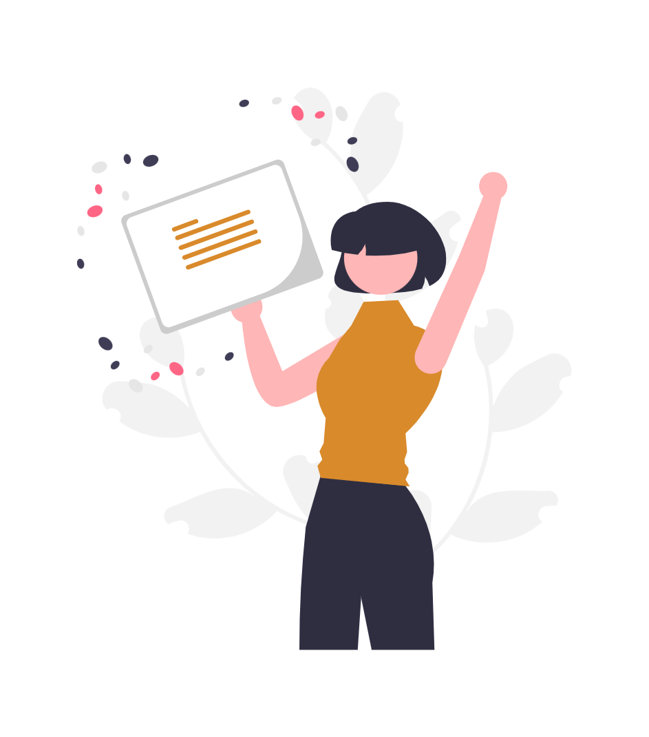 Illustration eines positiven Team-Moments mit sichtbarer Freude und Anerkennung